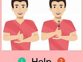 Image result for Help Sign Language Clip Art