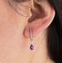Image result for Ruby Diamond Earrings
