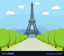 Image result for France Eiffel Tower Cartoon