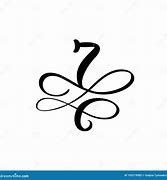 Image result for Calligraphy Number 7