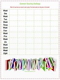 Image result for Summer Reading Plan Printable