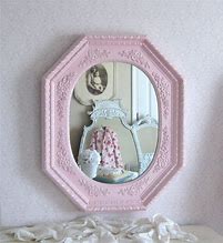 Image result for Shabby Chic Pink Mirror