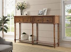 Image result for Tall Console Tables with Shelves