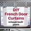 Image result for DIY Door Curtain Panel