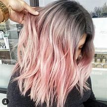 Image result for Silver Hair Pastel Pink