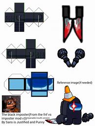 Image result for Papercraft Among Us FNF