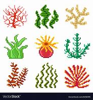 Image result for Pixel Art Plan Sea Weed