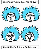 Image result for Thing 1 Hair SVG