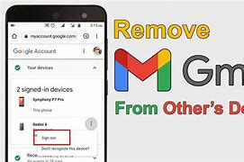 Image result for How to Remove Gmail Account From Computer