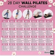 Image result for Wall Pilates Challenge Printable