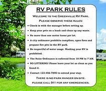 Image result for RV Park Rules Letter