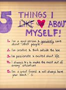 Image result for 5 Things About Me