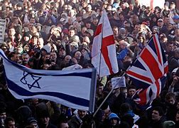 Image result for EDL and Israel Flag