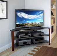 Image result for Floating Corner TV Stand