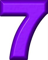 Image result for Number 7 3D Purple