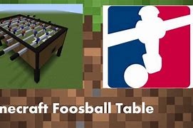 Image result for Minecraft Foosball Table