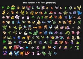 Image result for All Shiny Pokemon Gen 1