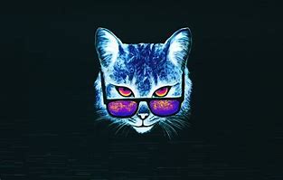 Image result for Purple Neon Cat Wallpaper