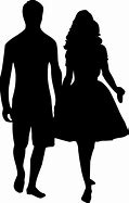 Image result for Silhouette Couple Under the Umbrella