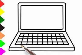 Image result for Laptop Drawing Colored