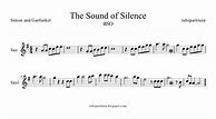 Image result for Sound of Silence Sax Sheet Music