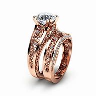 Image result for Moissanite Rose Gold Engagement Ring