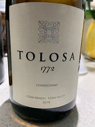 Image result for Tolosa Chardonnay 1772 Edna Ranch