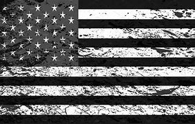 Image result for Black White and Blue American Flag