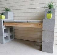 Image result for DIY Concrete Block Bench