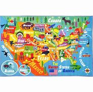 Image result for Map of the United States for Kids