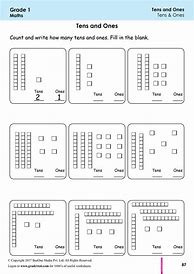 Image result for Tens and Ones Worksheets First Grade