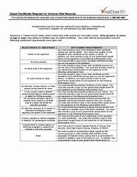 Image result for Arizona Death Certificate Template