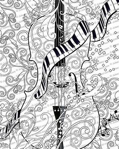 Free Printable Violin Coloring Pages