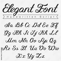 Image result for Elegant Script Fonts Alphabet