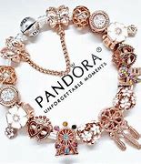 Image result for Rose Gold and Silver Pandora Bracelet