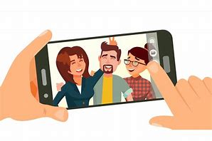 Image result for Cell Phone Camera Cartoon