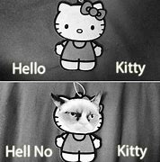 Image result for Hello Kitty Grumpy Cat