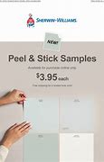Image result for Sherwin-Williams Peel and Stick Paint Samples