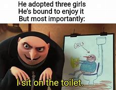 Image result for Gru Toilet Meme