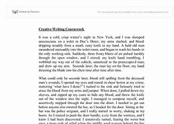 Image result for Creative Writing in English