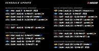 Image result for NASCAR Schedule Calender