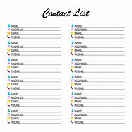Image result for Alphabetical Contact List
