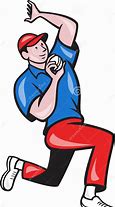 Image result for Cricket Bowling Cartoon