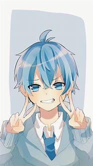 Image result for Baby Blue Anime Boy