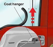 Image result for unlocking cars doors with coat hangers