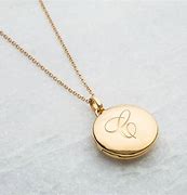 Image result for Rose Gold Round Locket Pendant Necklace