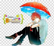 Image result for Anime Boy with Mask Under Umbrella