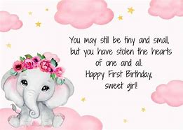 Image result for 1st Birthday Quotes for Girls