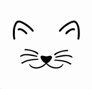 Image result for Copy and Paste Cat Outline with Face