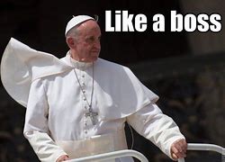 Image result for The Pope Wearing Funny Things